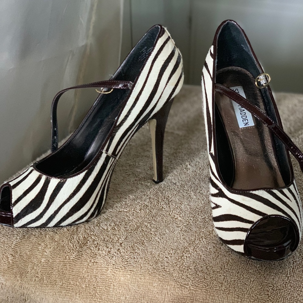 Steve Madden Zebra Heels